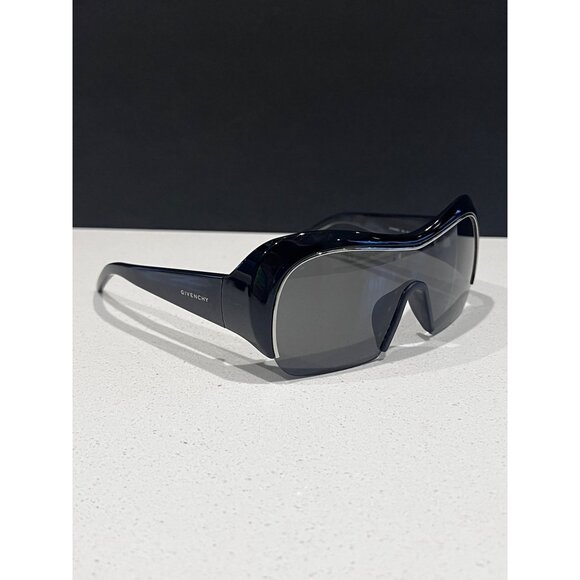 Givenchy GV40098 01A Night Bird 131MM black Geometric unisex Sunglasses NEW - Picture 5 of 10